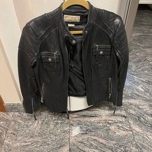 Michael kors leather jacket